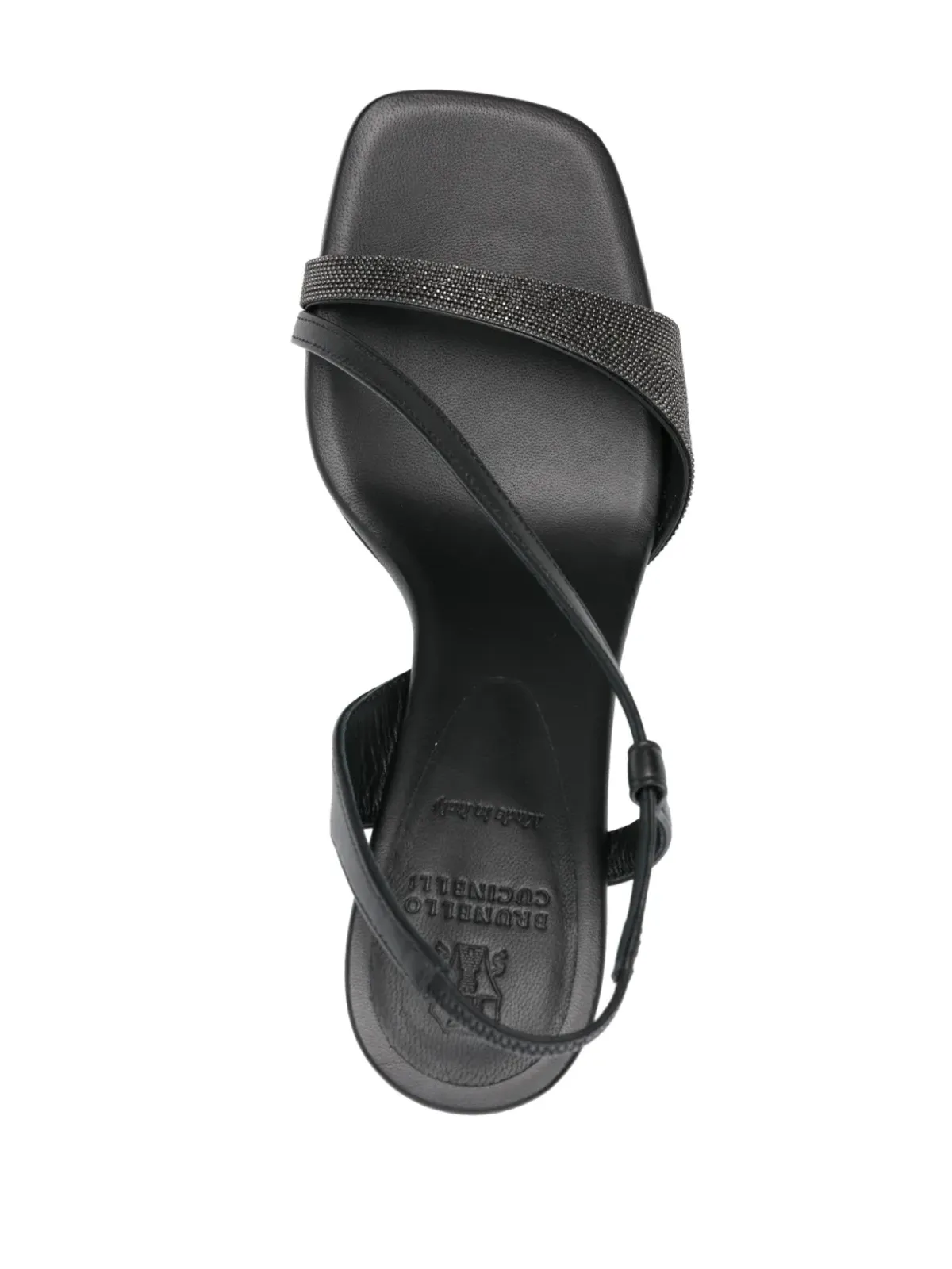 Brunello Cucinelli 95mm Monili-chain レザーサンダル - シルバー - 画像4