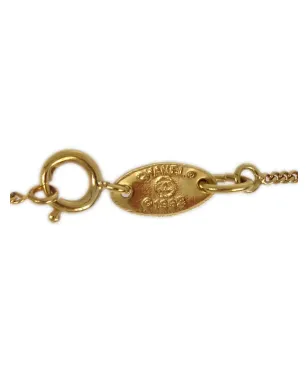CHANEL ビンテージ 1982年 ミニ CC ペンダント ネックレス - ゴールド - サムネイル3