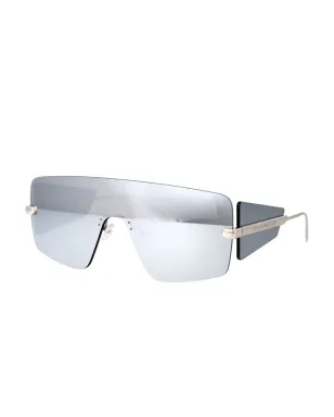 Alexander McQueen Eyewear 鏡面シールドフレームサングラス - サムネイル2