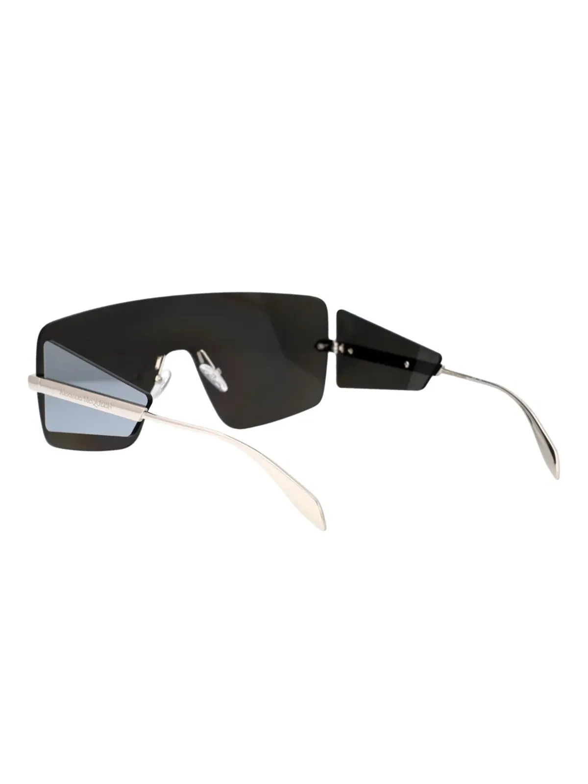 Alexander McQueen Eyewear 鏡面シールドフレームサングラス - 画像4