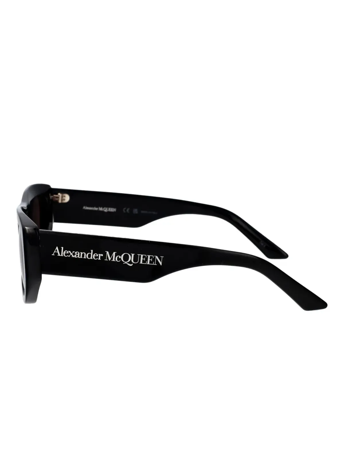 Alexander McQueen Eyewear ロゴプリント・ジオメトリックフレーム サングラス - 画像3