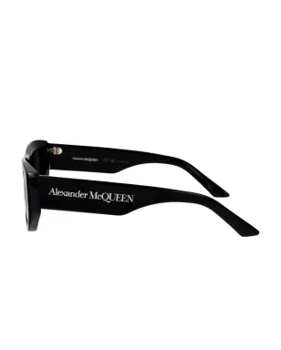 Alexander McQueen Eyewear ロゴプリント・ジオメトリックフレーム サングラス - サムネイル3