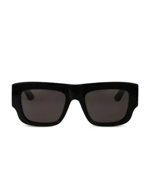 Alexander McQueen Eyewear ロゴプリント・スクエアフレーム サングラス - サムネイル1
