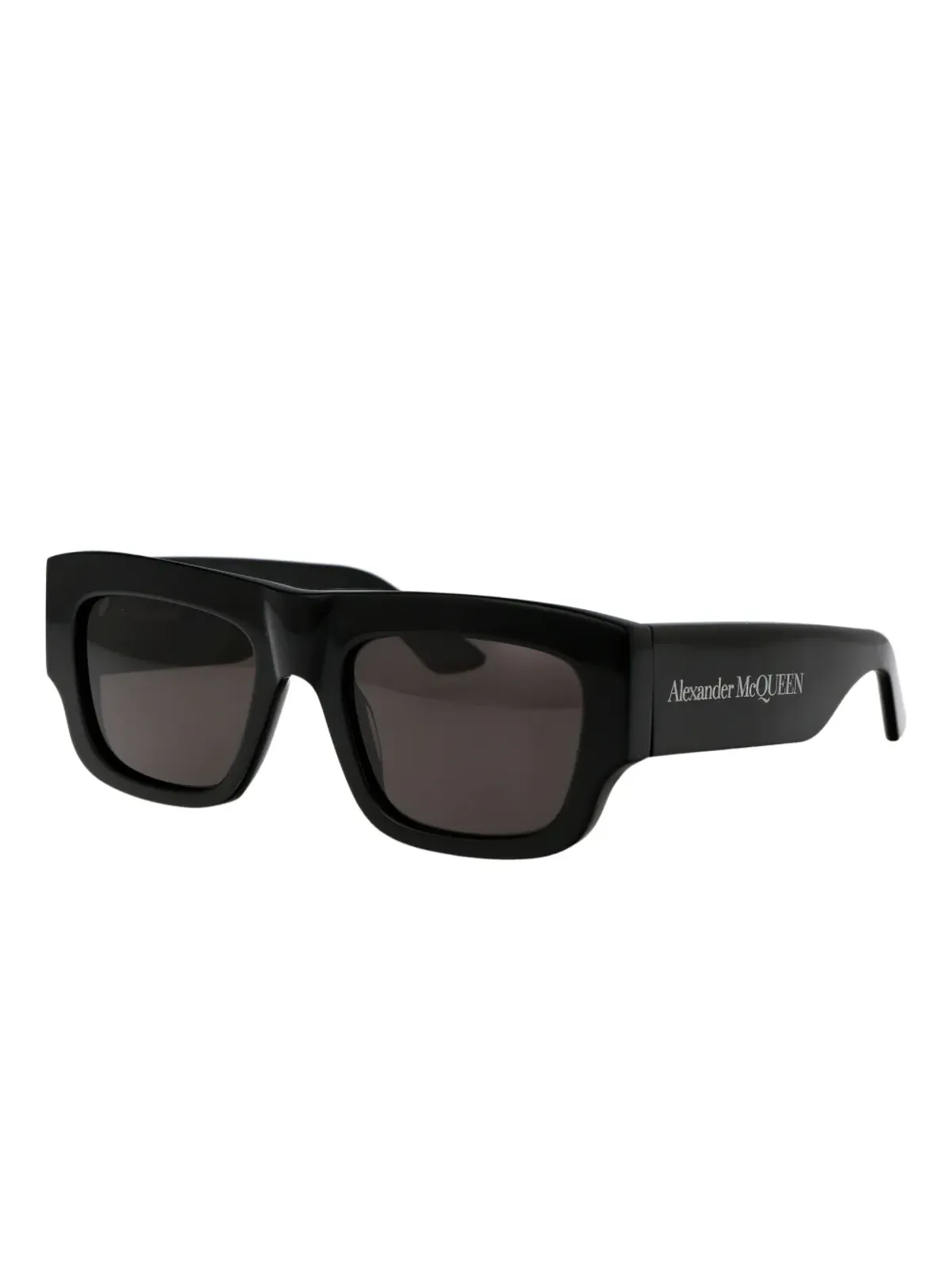 Alexander McQueen Eyewear ロゴプリント・スクエアフレーム サングラス - 画像2