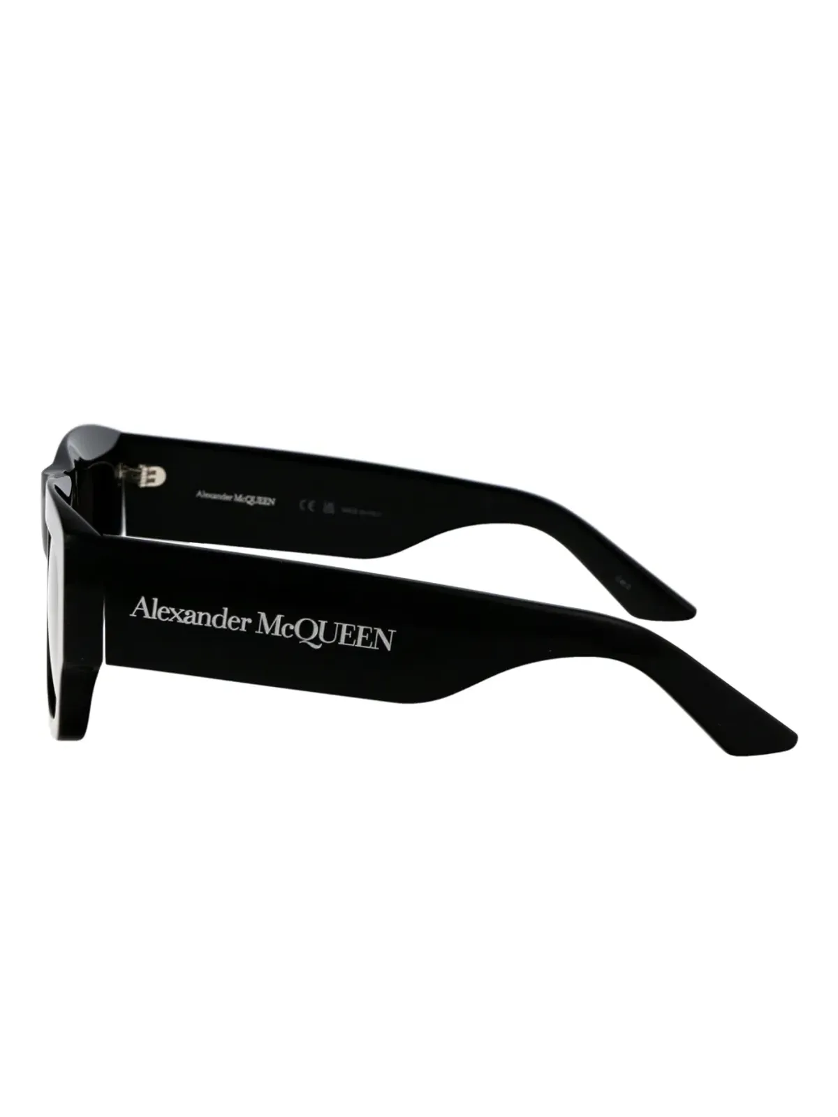 Alexander McQueen Eyewear ロゴプリント・スクエアフレーム サングラス - 画像3