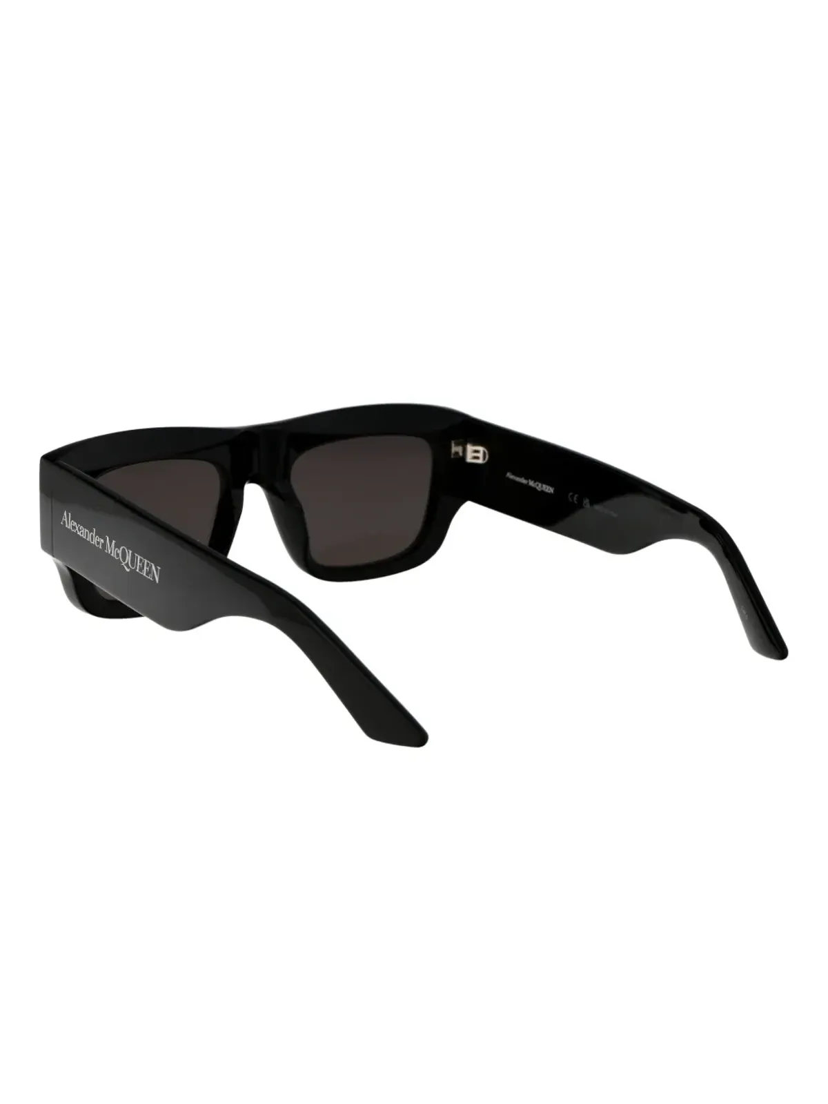 Alexander McQueen Eyewear ロゴプリント・スクエアフレーム サングラス - 画像4