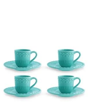 Bordallo Pinheiro ファンタジア コーヒーカップとソーサー（4客セット） - サムネイル1