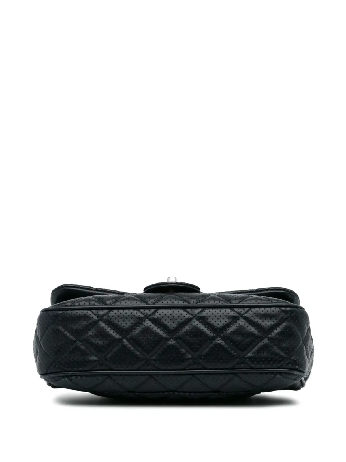 CHANEL ビンテージ 2014年 ミニ クラシック フラップ パーフォレーテッド バッグ ブルー - 画像4