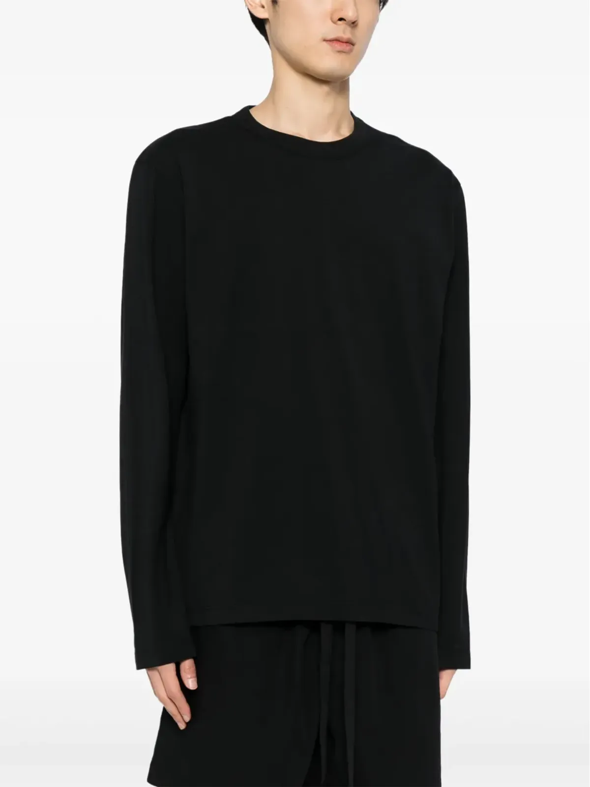 TEKLA ロングスリーブ オーガニックコットンTシャツ - ブラック - 画像3