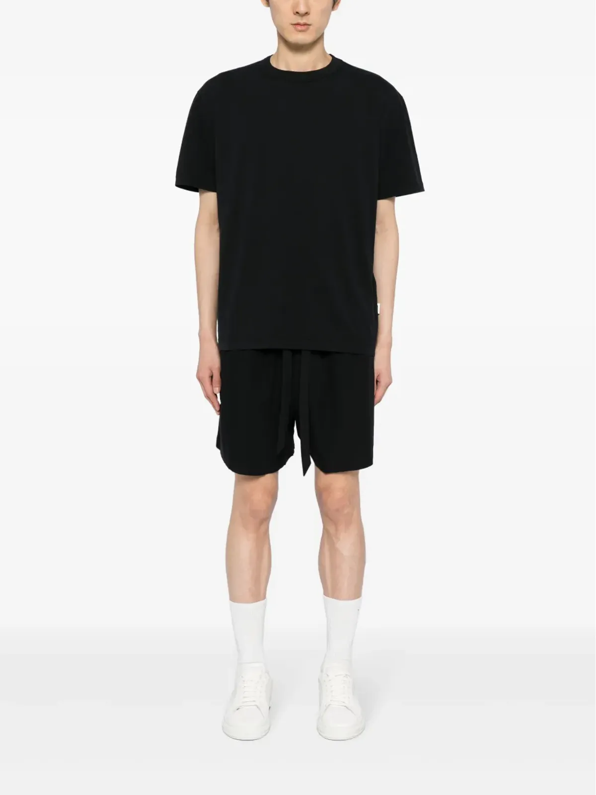 TEKLA プレーンなオーガニックコットンTシャツ（ブラック） - 画像2