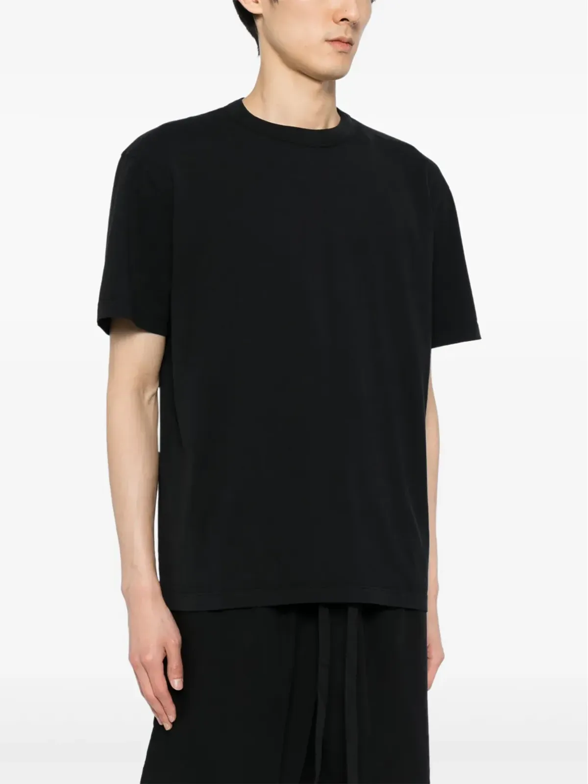 TEKLA プレーンなオーガニックコットンTシャツ（ブラック） - 画像3