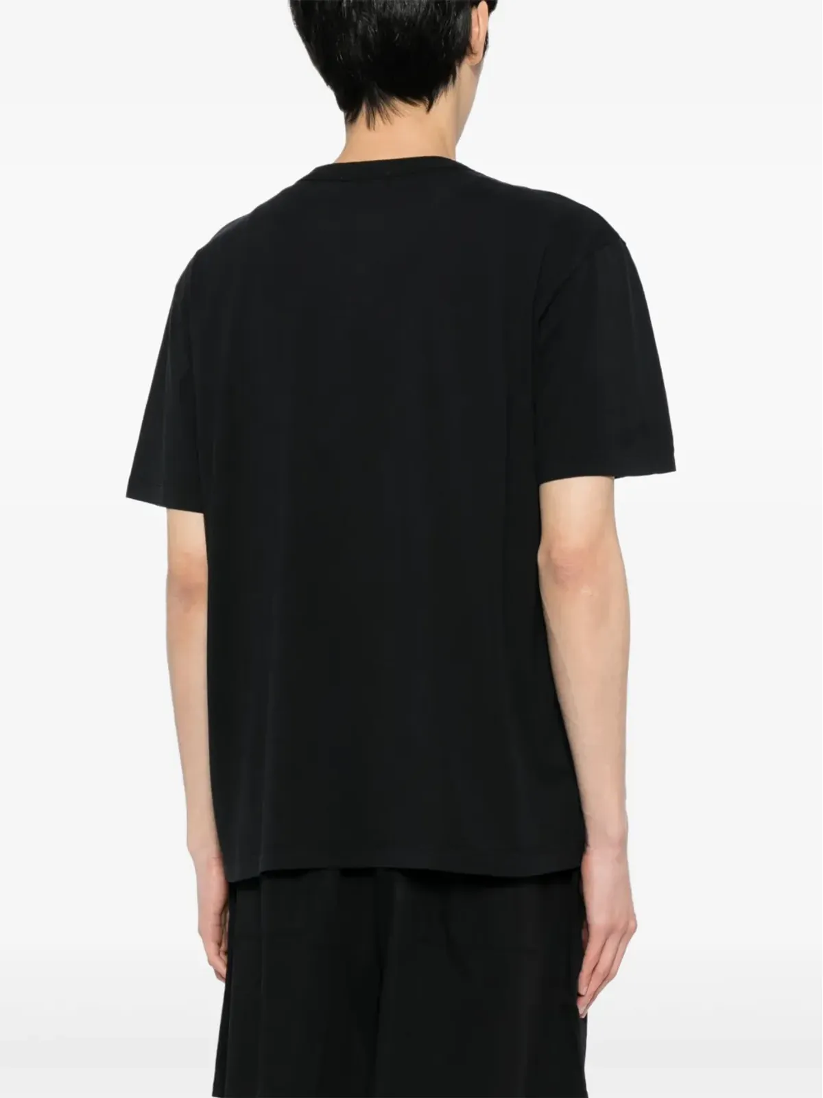 TEKLA プレーンなオーガニックコットンTシャツ（ブラック） - 画像4