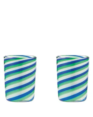 AQUAZZURA CASA 虹色渦タンブラー（2個セット） - サムネイル1
