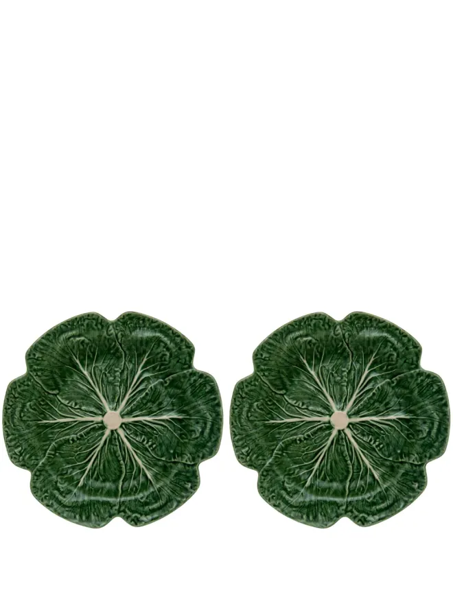 Bordallo Pinheiro Bordallo Pinheiro Couve チャージャー皿（2枚セット） - グリーンの商品画像