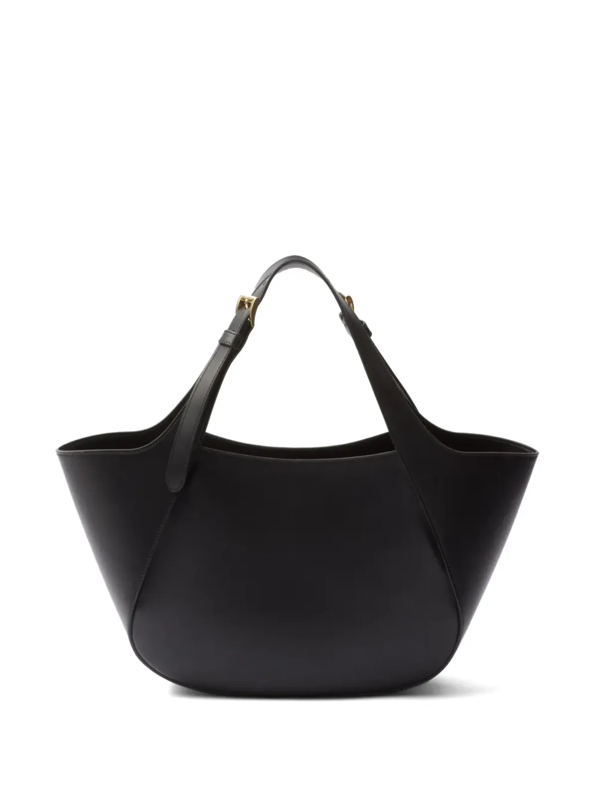 Prada トートバッグ エナメル 三角ロゴ レザー - 画像3