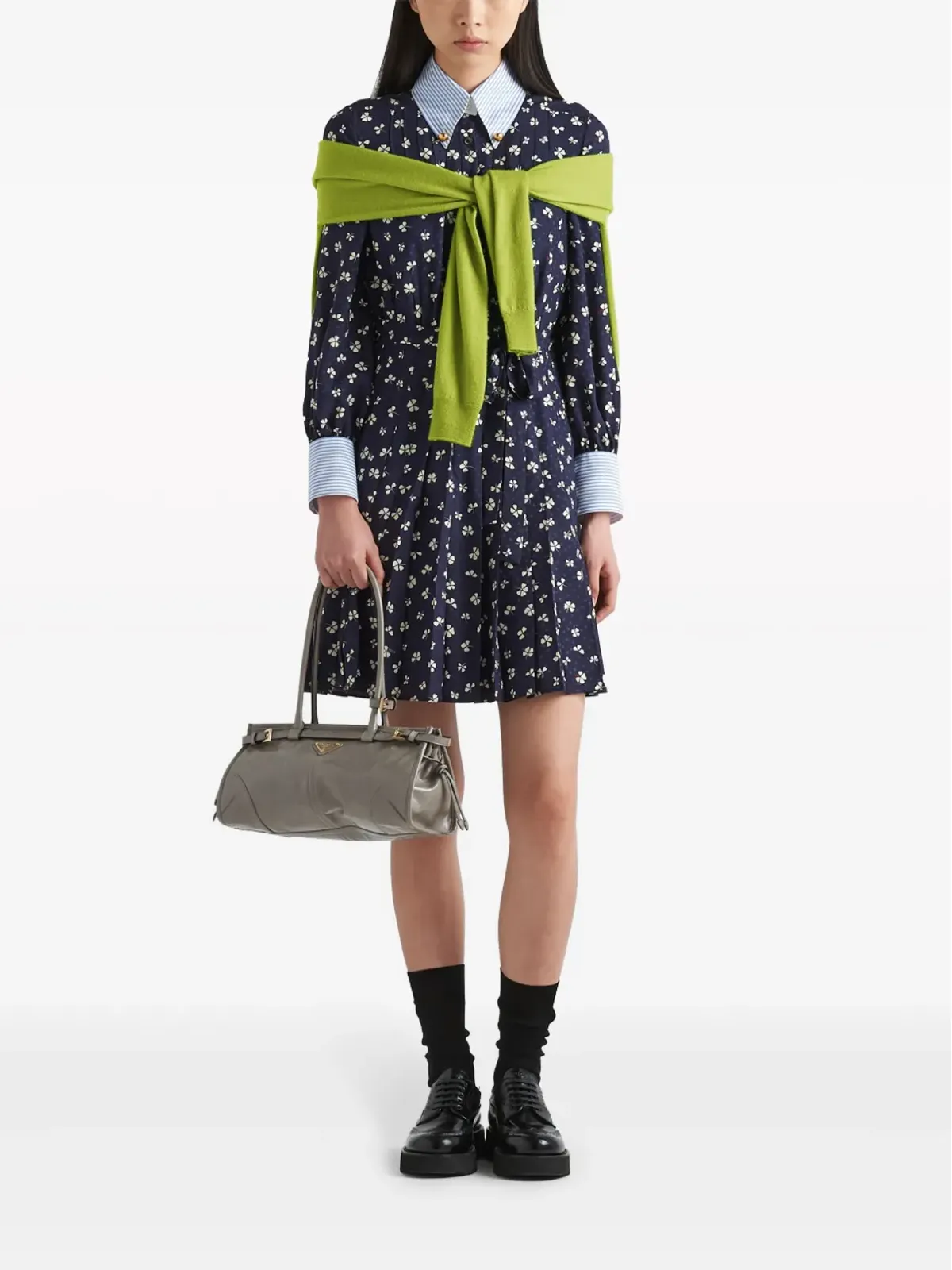 Prada ミディアム Bonnie トートバッグ - グレー - 画像2