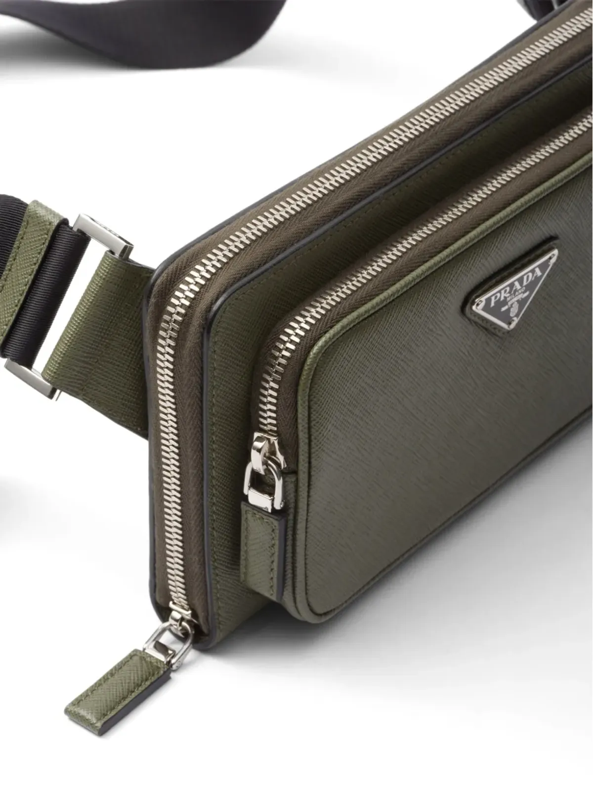 Prada レザー ベルトバッグ - グリーン - 画像3