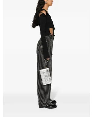 A.P.C. ジップアップレザー クラッチバッグ - シルバー - サムネイル2
