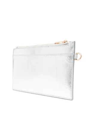 A.P.C. ジップアップレザー クラッチバッグ - シルバー - サムネイル3