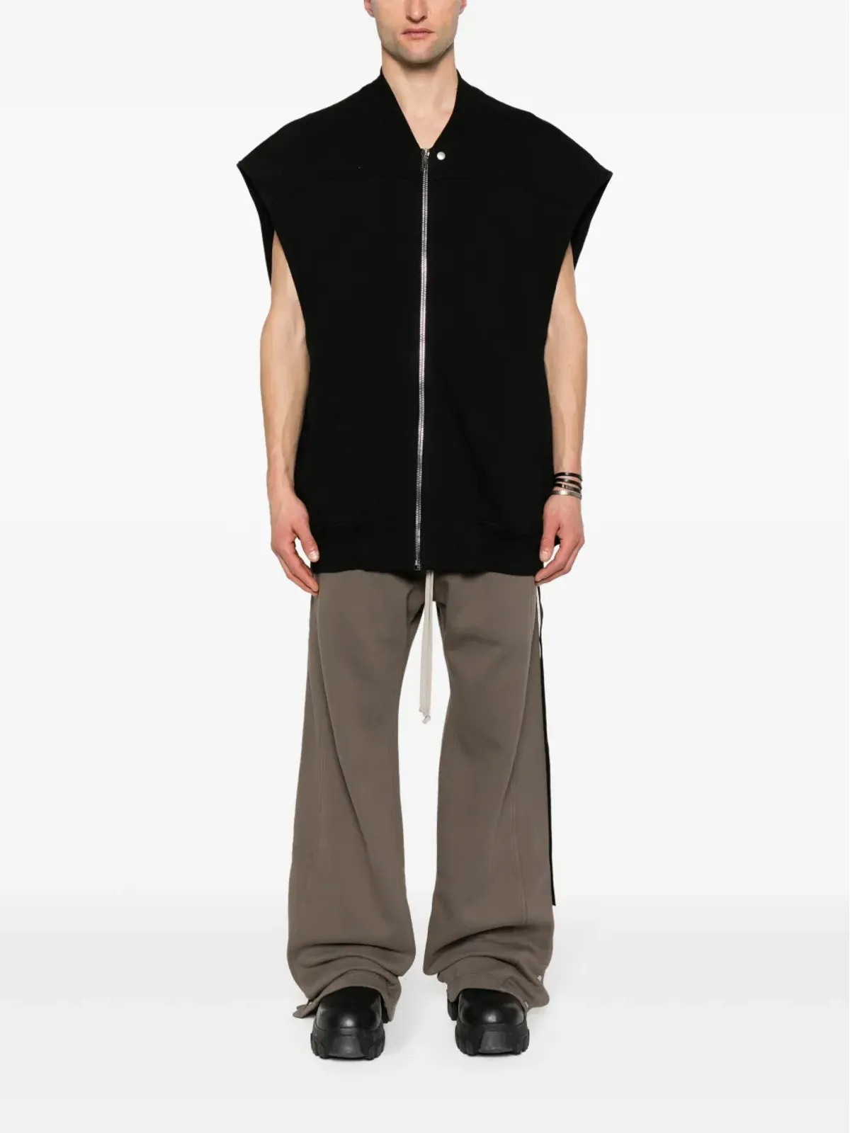 Rick Owens DRKSHDW Jumbo Flight オーガニックコットン ジレ - ブラック - 画像2