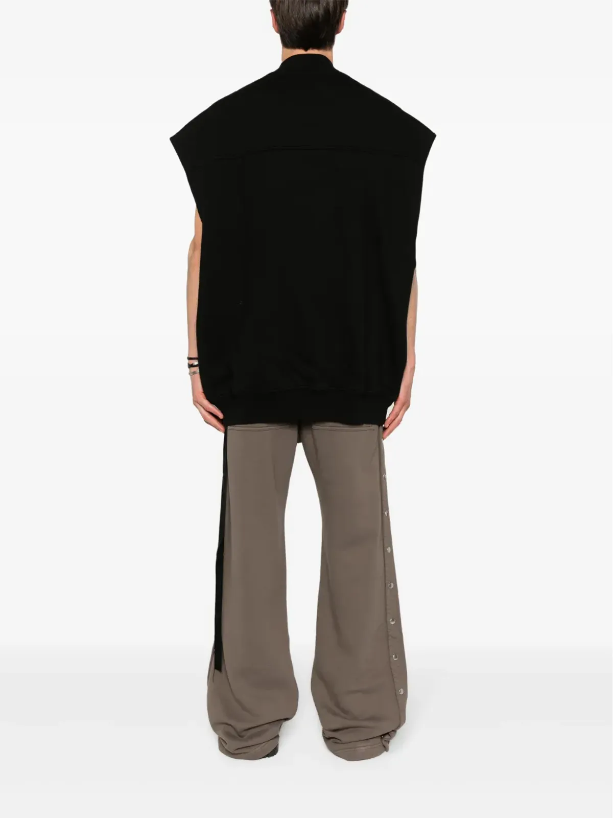 Rick Owens DRKSHDW Jumbo Flight オーガニックコットン ジレ - ブラック - 画像4