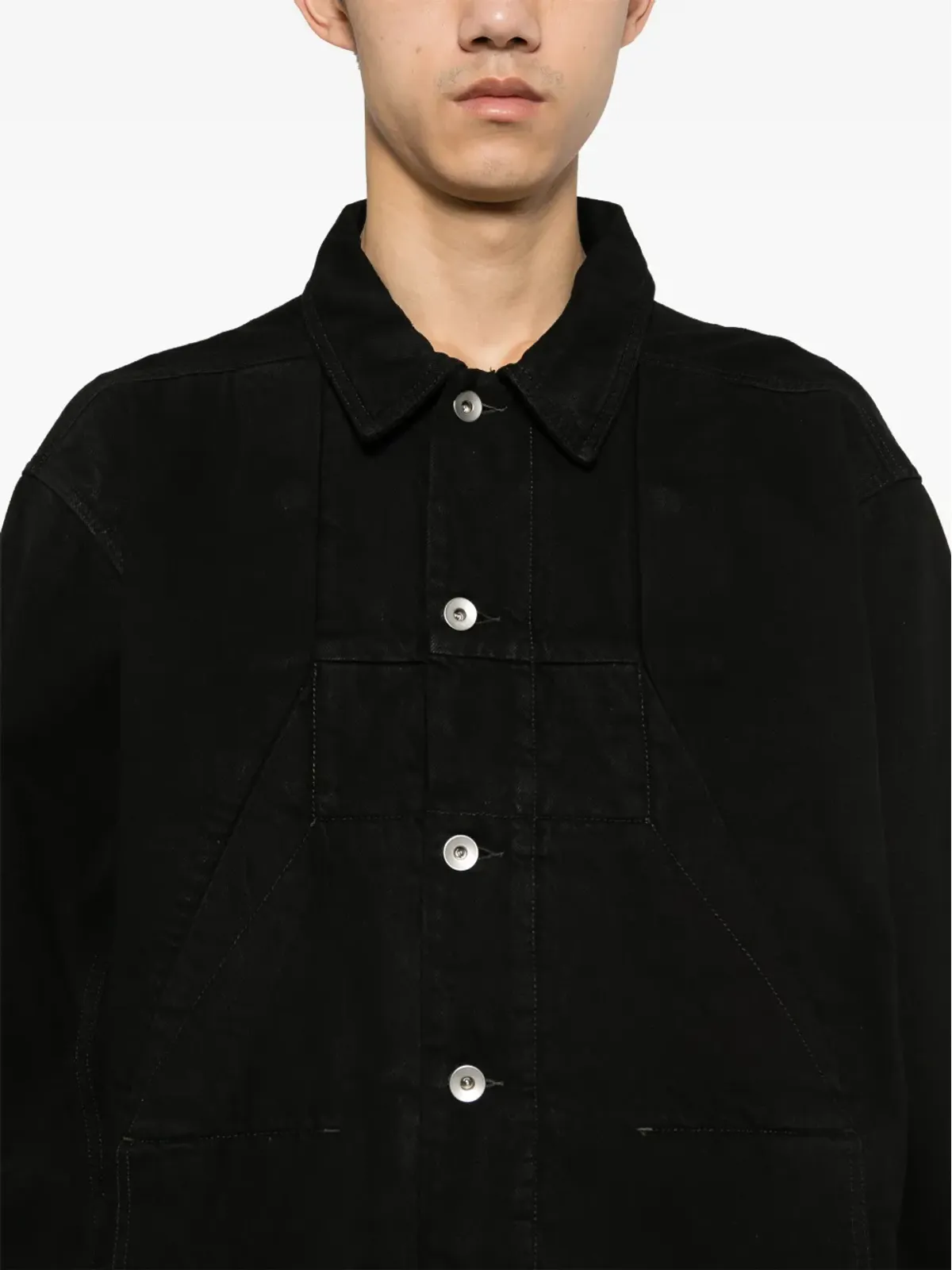 Rick Owens DRKSHDW Sphinx Jumbo Worker ジャケット - ブラック - 画像5