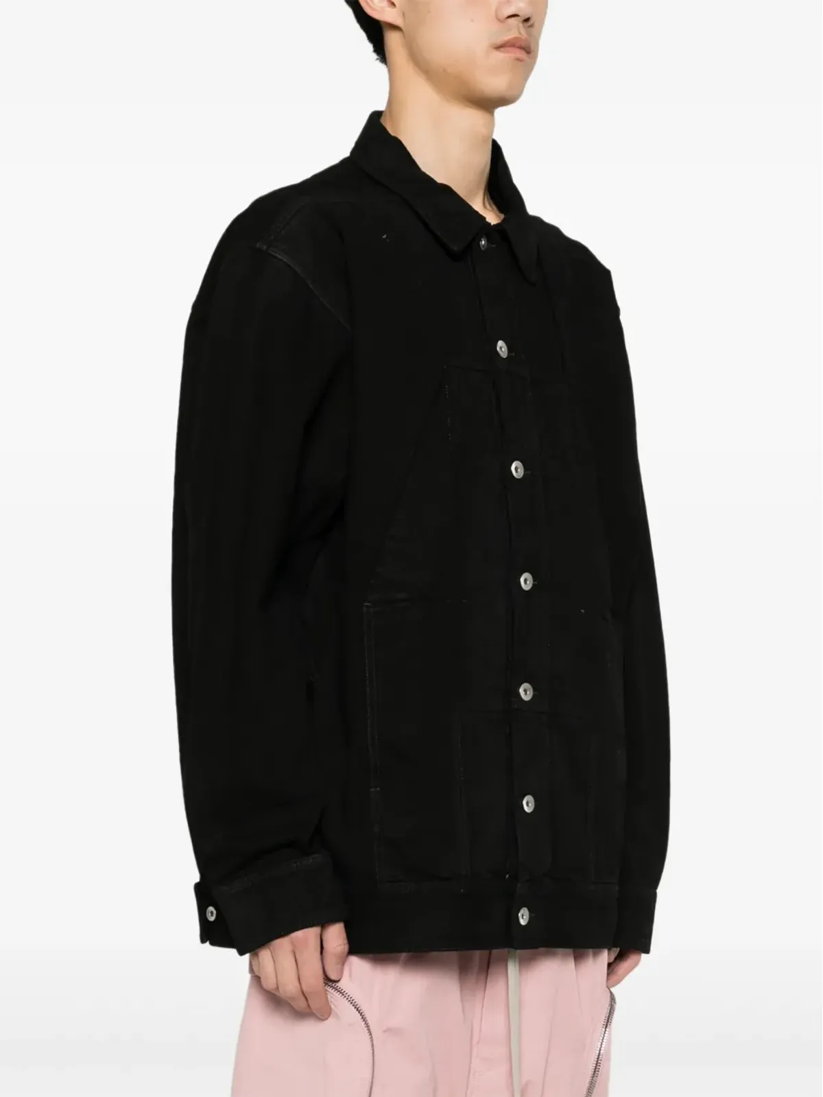 Rick Owens DRKSHDW Sphinx Jumbo Worker ジャケット - ブラック - 画像3