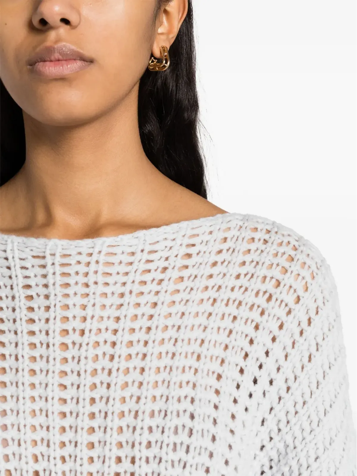 Incentive! Cashmere カシミヤ オープンニットジャンパー - 画像5