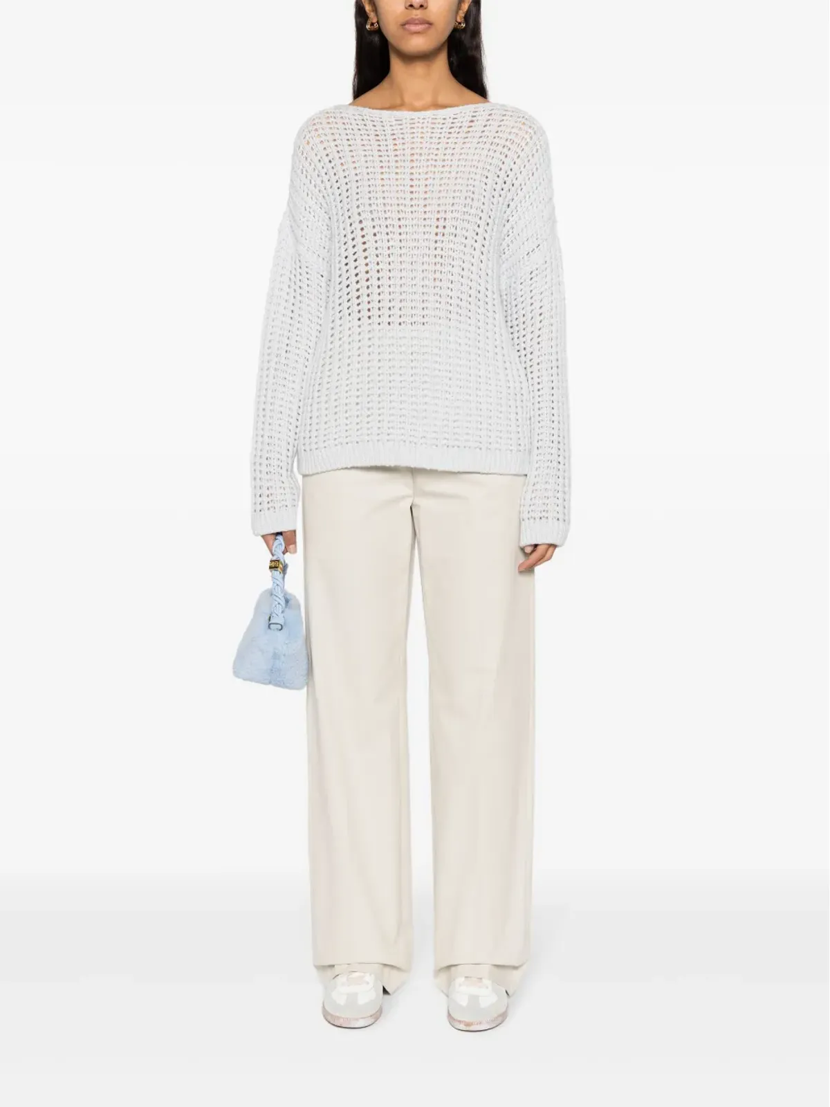 Incentive! Cashmere カシミヤ オープンニットジャンパー - 画像2