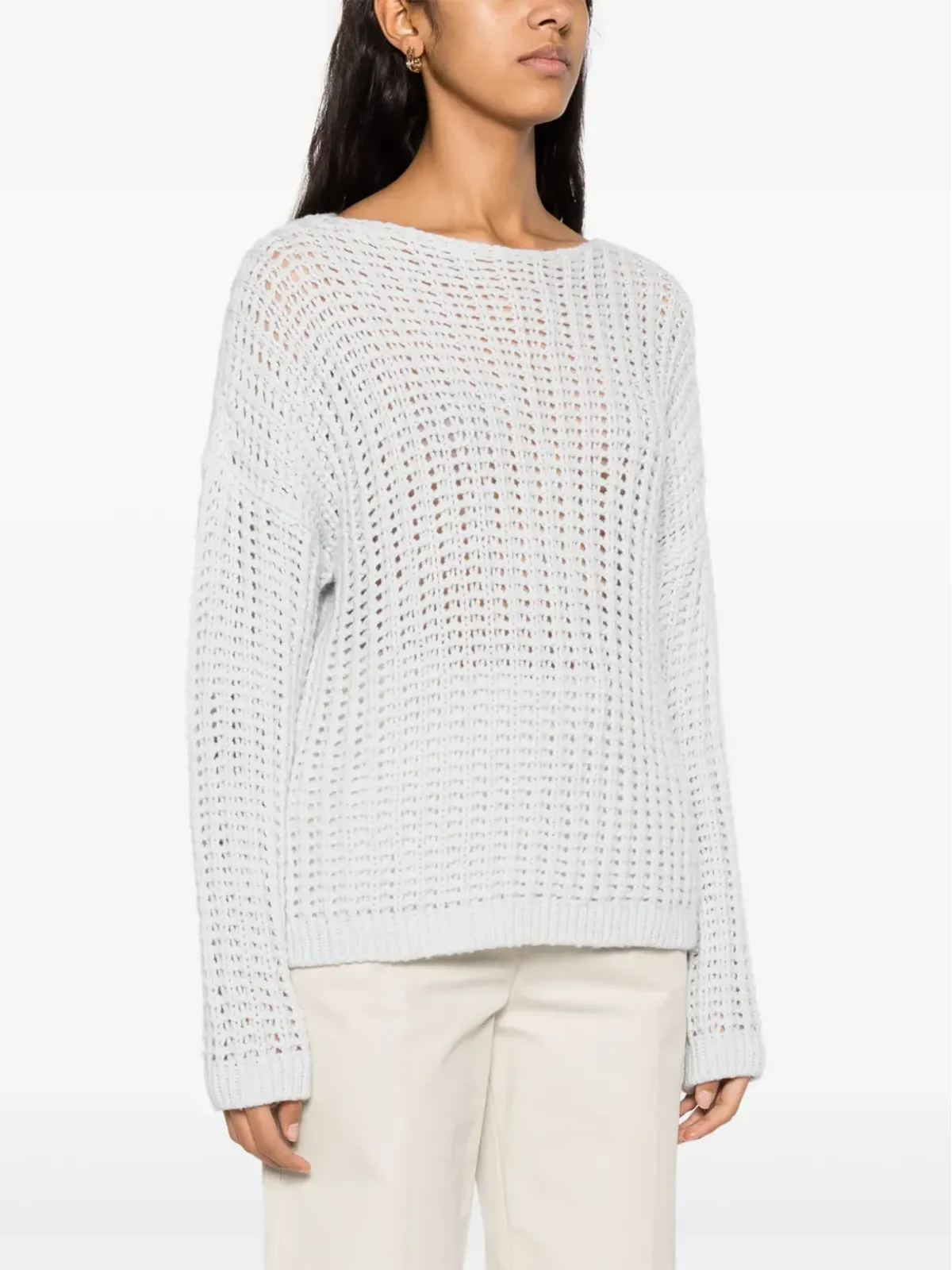 Incentive! Cashmere カシミヤ オープンニットジャンパー - 画像3