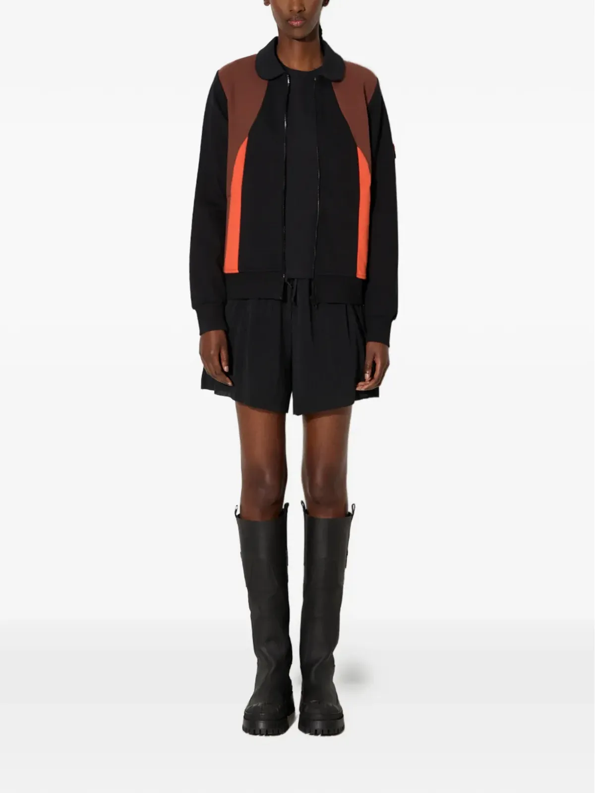 Fila ジップスウェットシャツ ブラック - 画像2