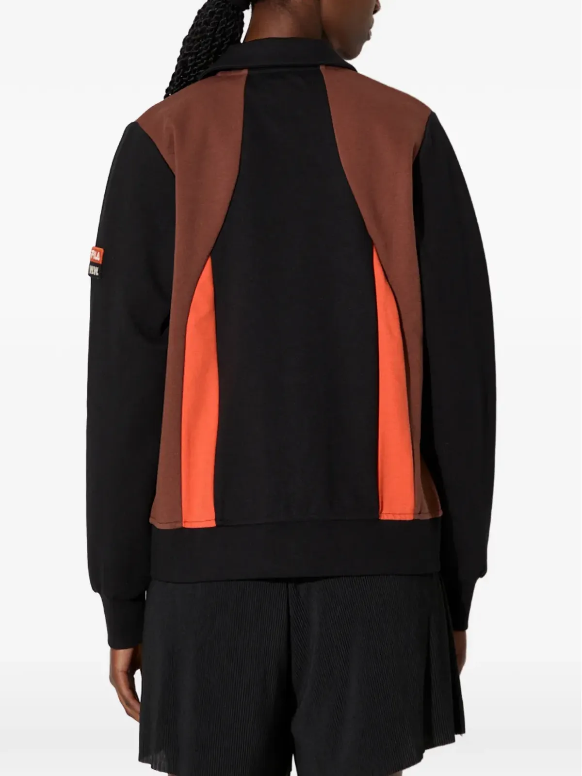 Fila ジップスウェットシャツ ブラック - 画像4