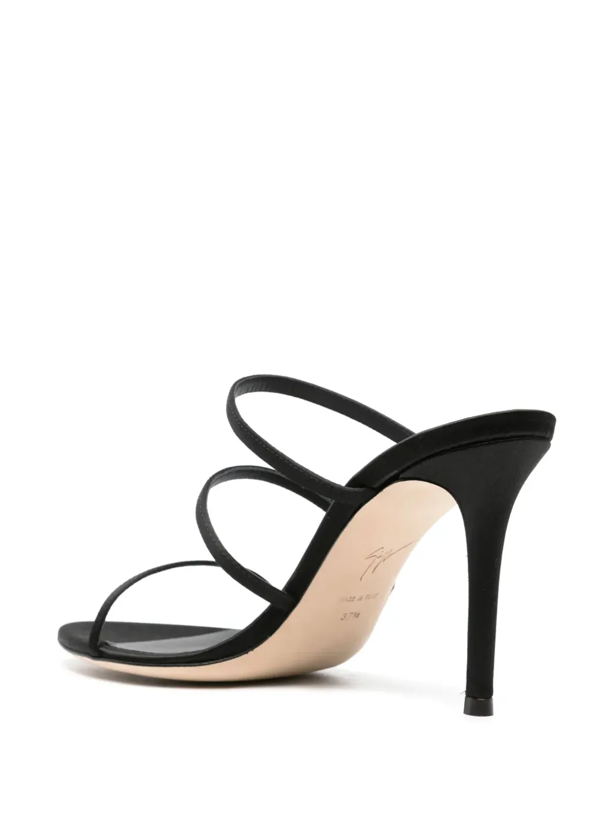 Giuseppe Zanotti アリムハ サテン サンダル - 画像3