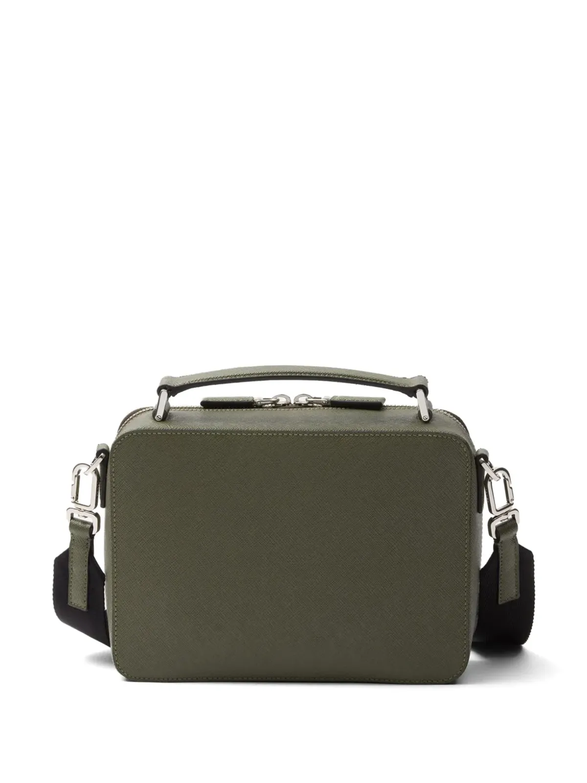 Prada ミディアム ブリックレザー メッセンジャーバッグ グリーン - 画像2