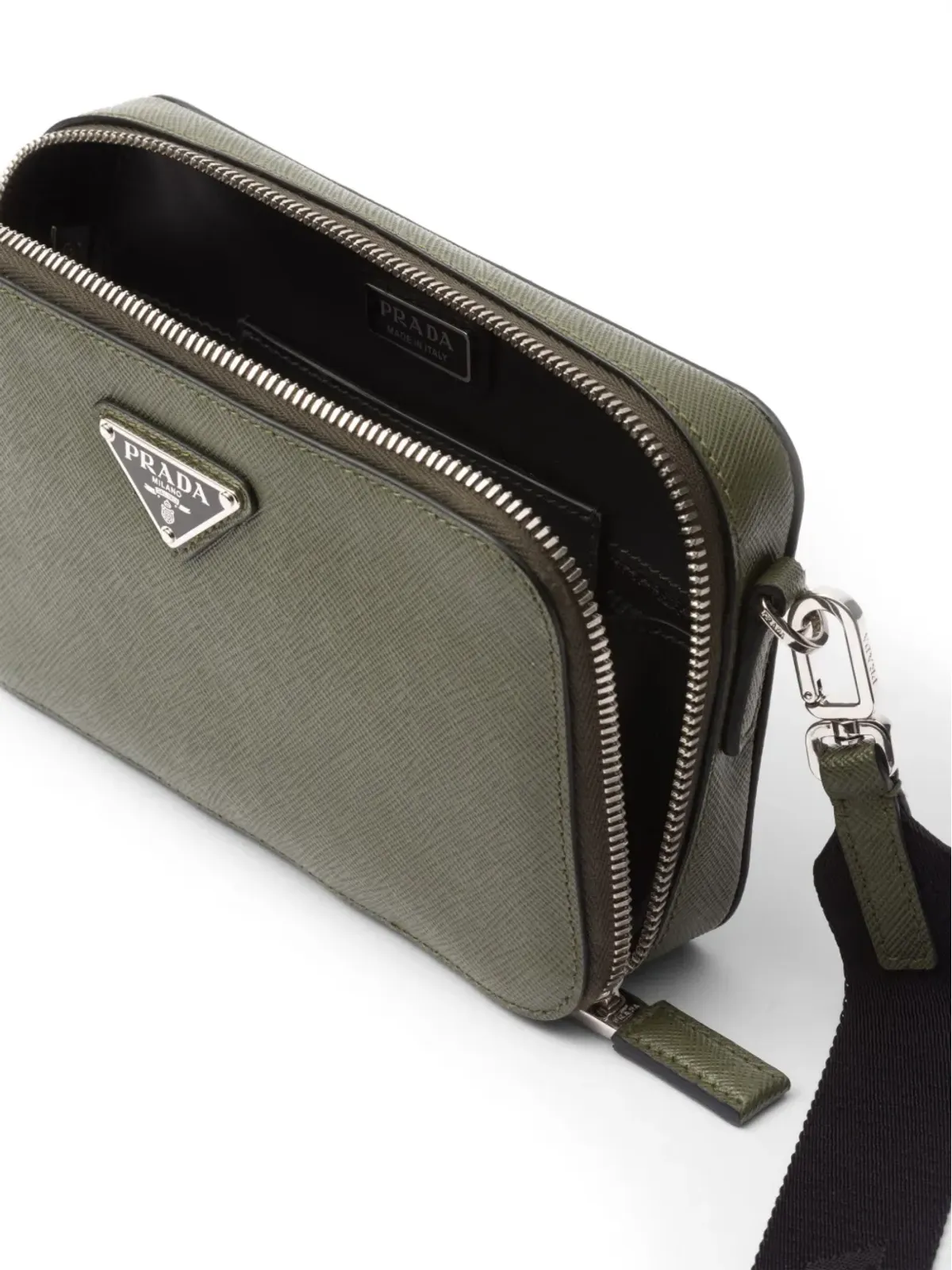 Prada 小さめブリック メッセンジャーバッグ - グリーン - 画像5