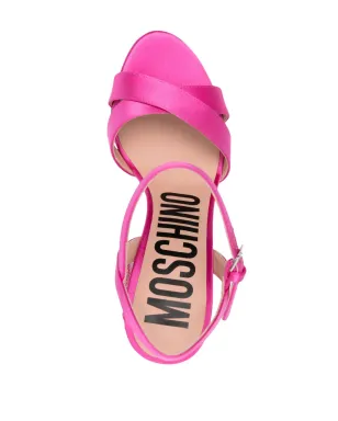 Moschino クリスタル装飾サンダル - ピンク - サムネイル4