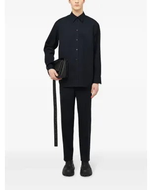 Jil Sander ウール テーパードパンツ ブルー - サムネイル2