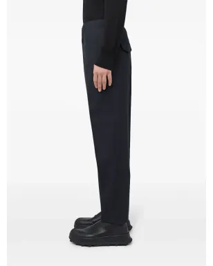 Jil Sander ウール テーパードパンツ ブルー - サムネイル3