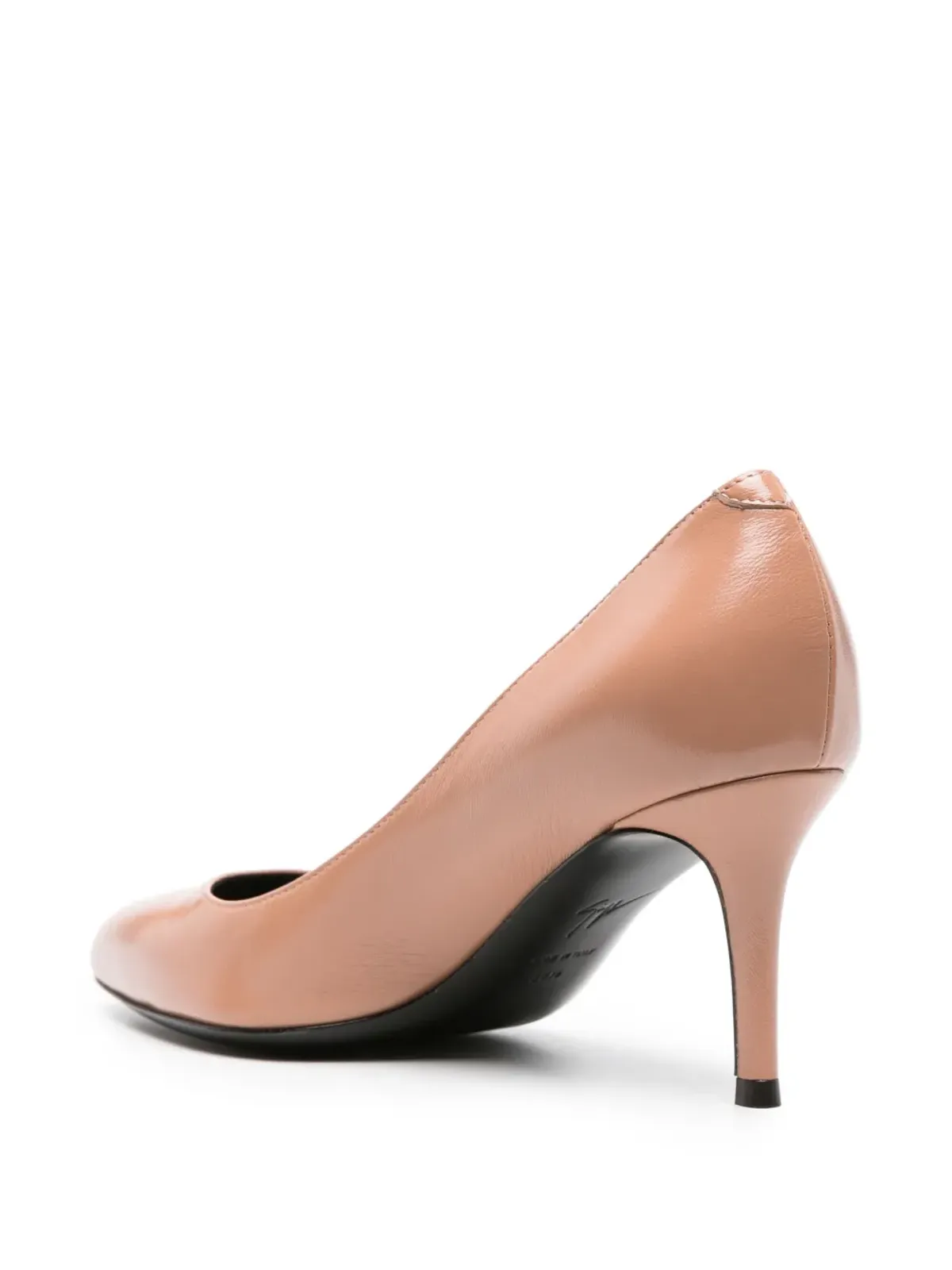 Giuseppe Zanotti 75mmヒールのパテントレザー パンプス ブラウン - 画像3
