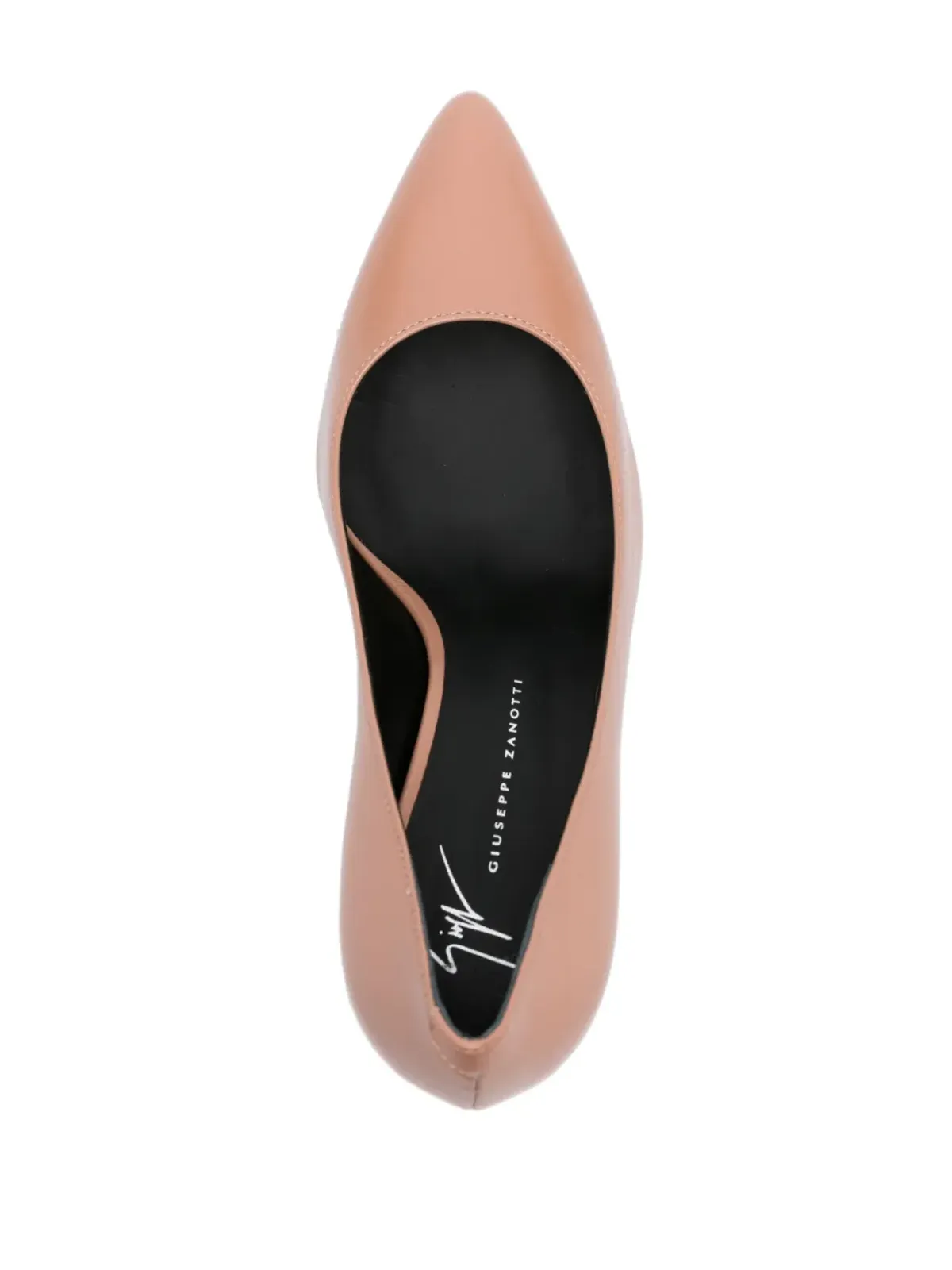 Giuseppe Zanotti 75mmヒールのパテントレザー パンプス ブラウン - 画像4