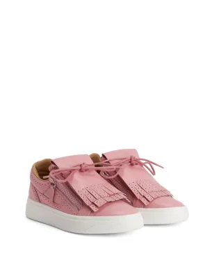 Giuseppe Zanotti GZ-94 パンチングレザー スニーカー - ピンク - サムネイル2
