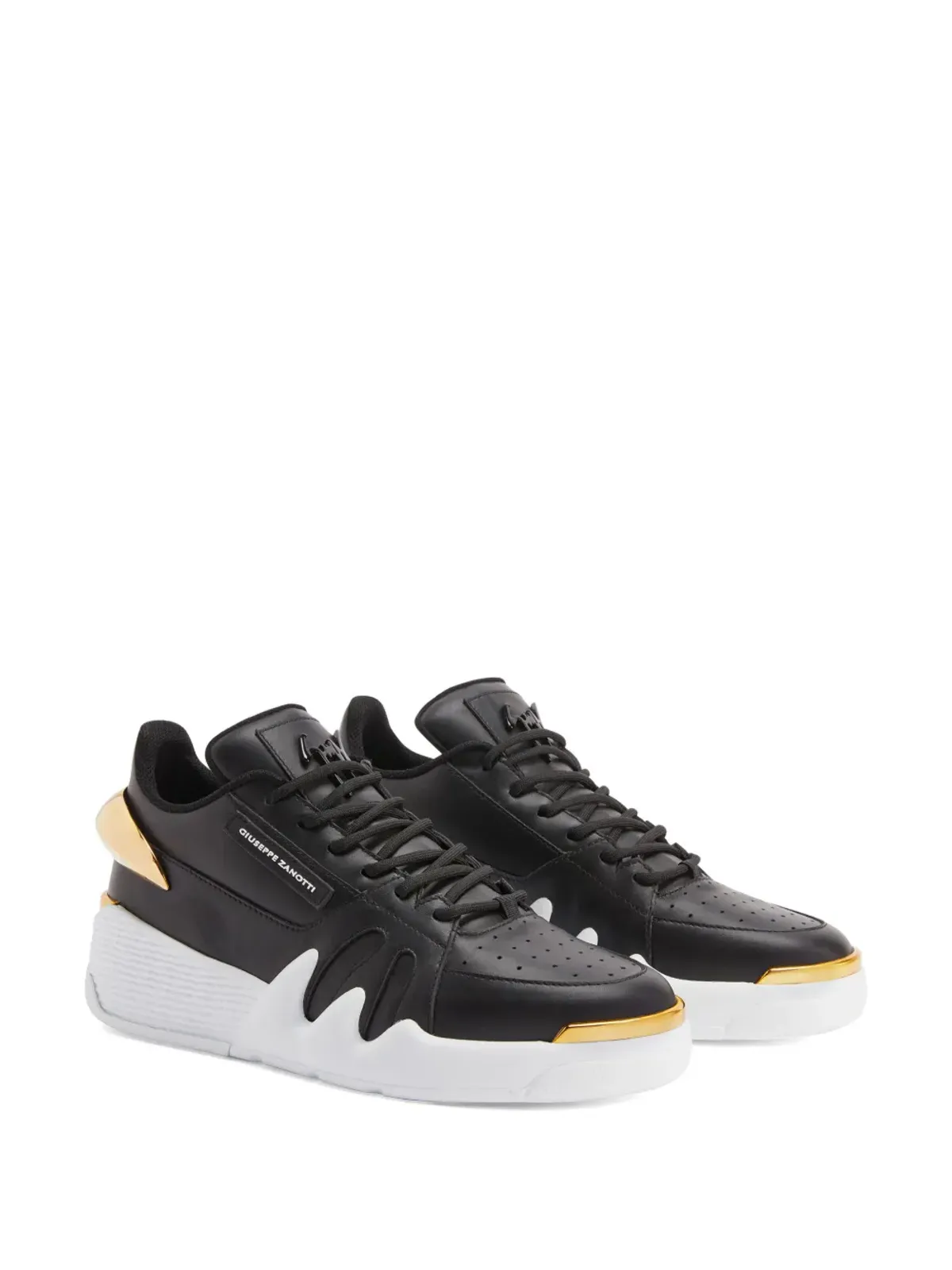 Giuseppe Zanotti タロン ハードウェアディテール ロートップスニーカー - 画像2