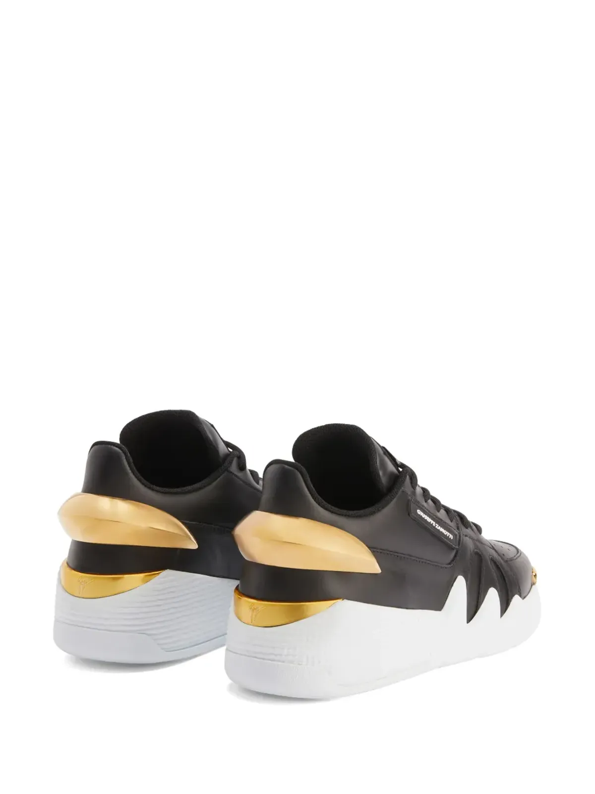 Giuseppe Zanotti タロン ハードウェアディテール ロートップスニーカー - 画像3