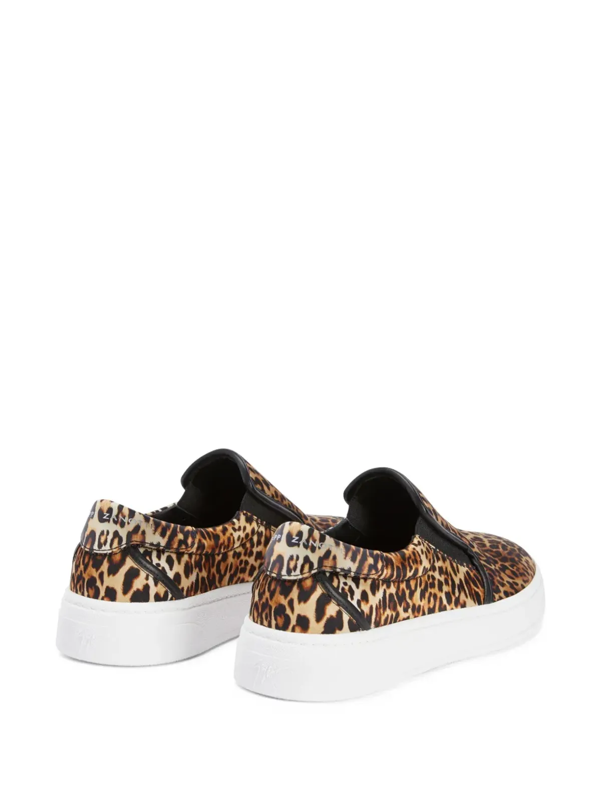 Giuseppe Zanotti GZ94 レオパード柄スリップオンスニーカー ブラウン - 画像3