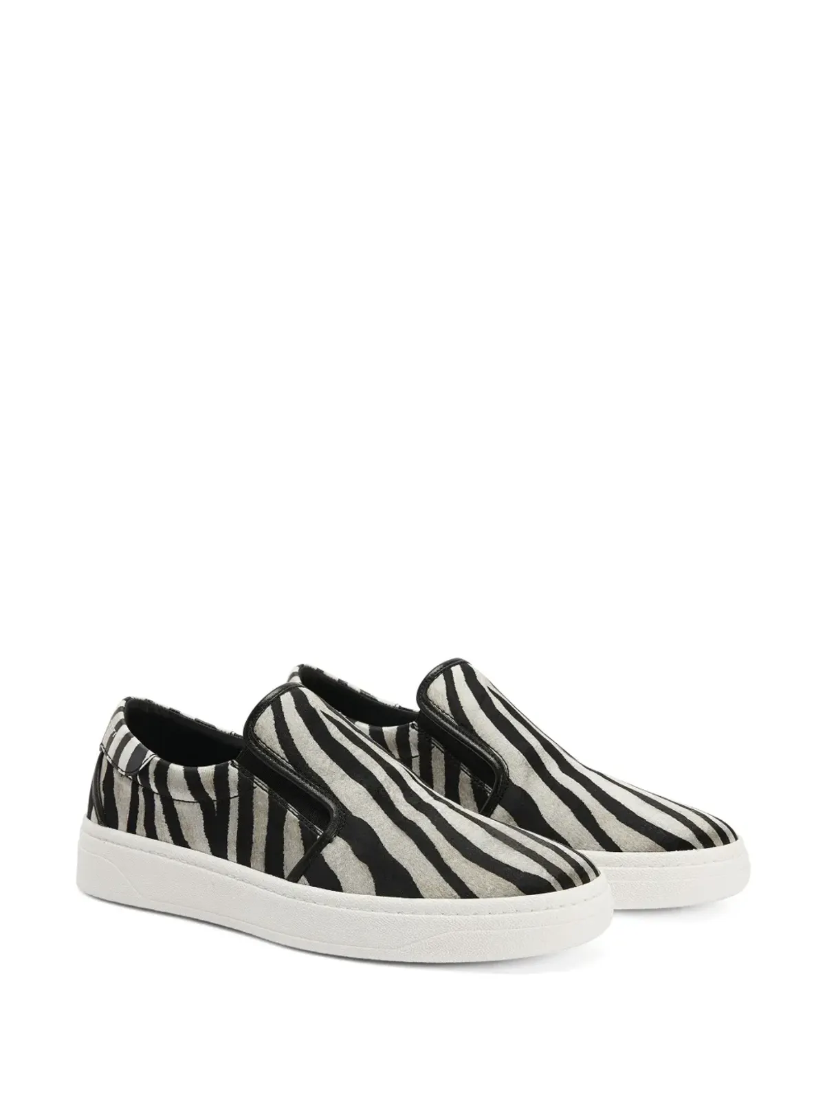Giuseppe Zanotti GZ94 ゼブラ柄スリップオンスニーカー ブラック - 画像2
