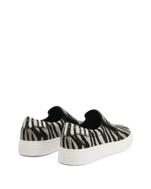 Giuseppe Zanotti GZ94 ゼブラ柄スリップオンスニーカー ブラック - サムネイル3