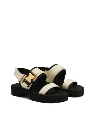 Giuseppe Zanotti シャヤン チャンキー レザー サンダル - ニュートラル - サムネイル2