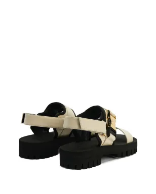 Giuseppe Zanotti シャヤン チャンキー レザー サンダル - ニュートラル - サムネイル3