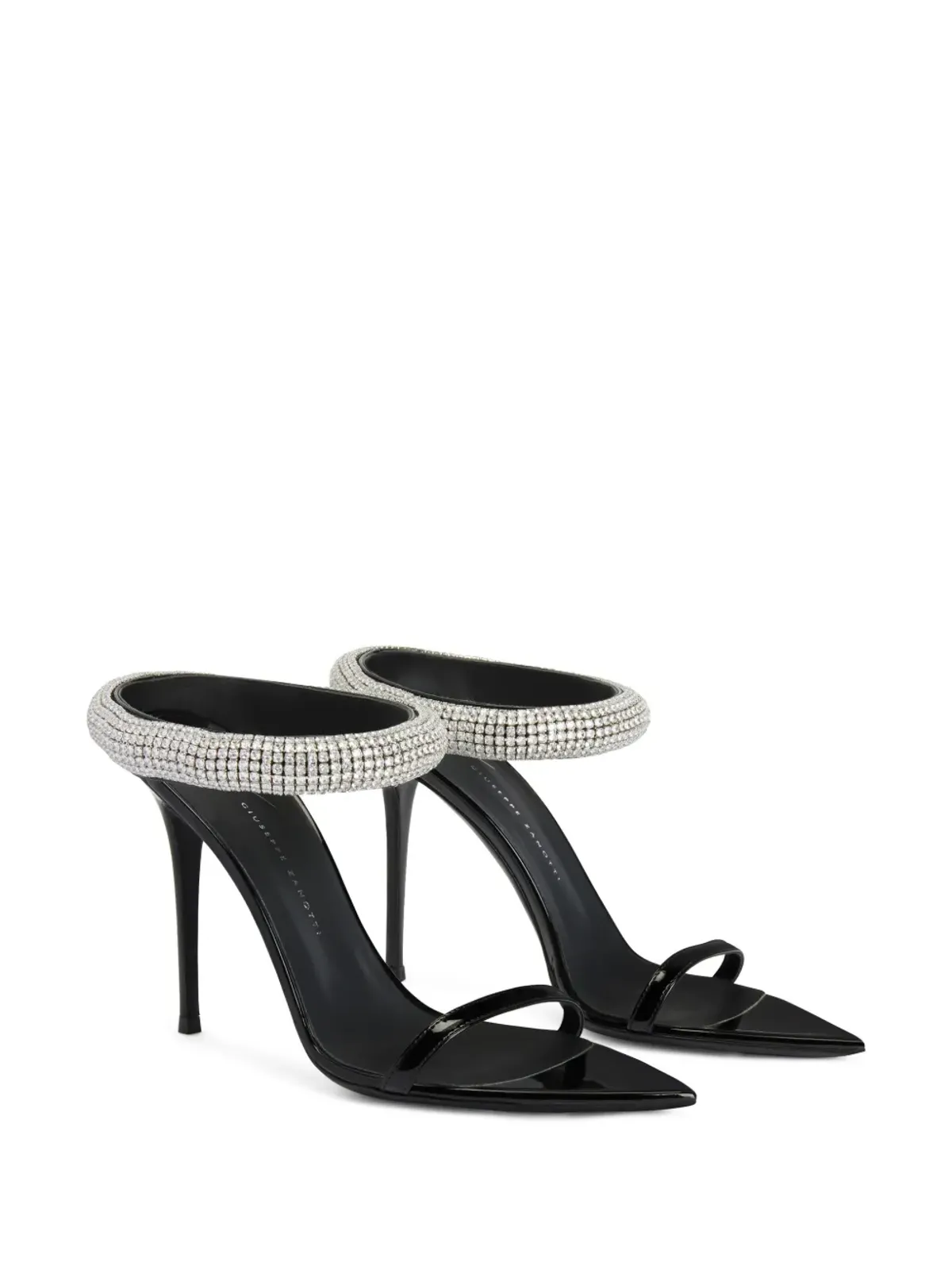 Giuseppe Zanotti ブラック Intriigo Galassia サンダル 105mmヒール - 画像2