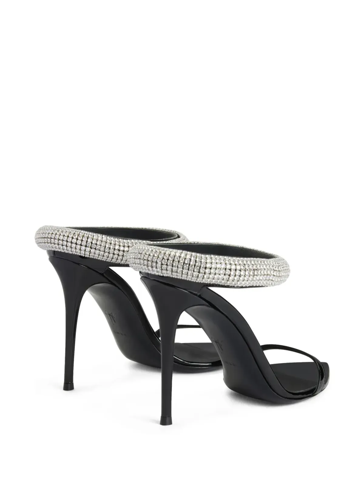 Giuseppe Zanotti ブラック Intriigo Galassia サンダル 105mmヒール - 画像3